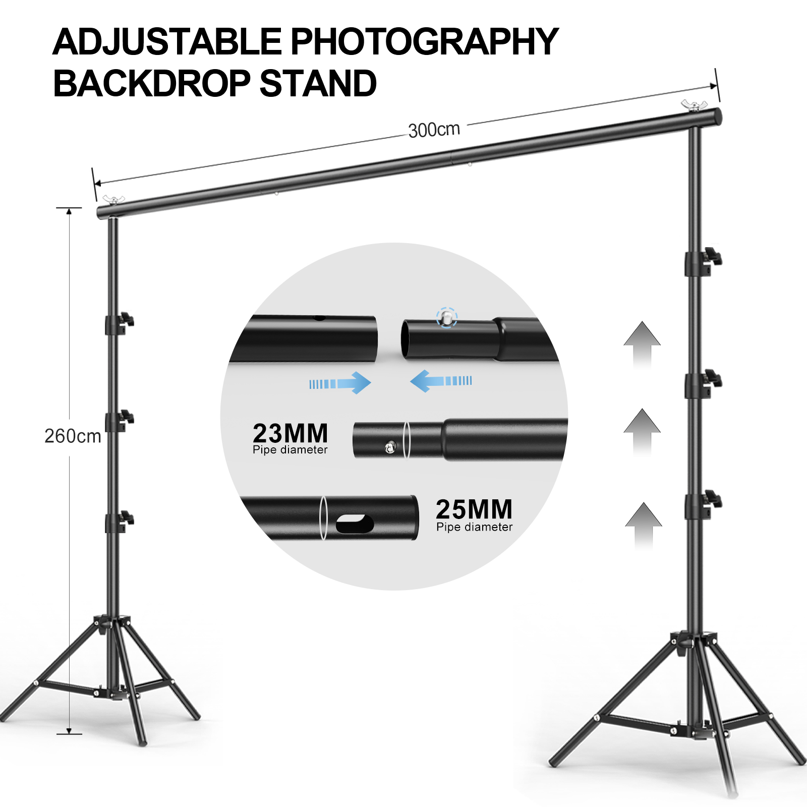 Regulowany zestaw statywów do  – Backdrop Stand Kit recenzja i cena