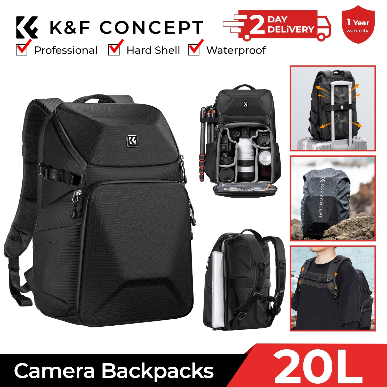 Plecak fotograficzny K&F CONCE – Photography Camera recenzja i cena
