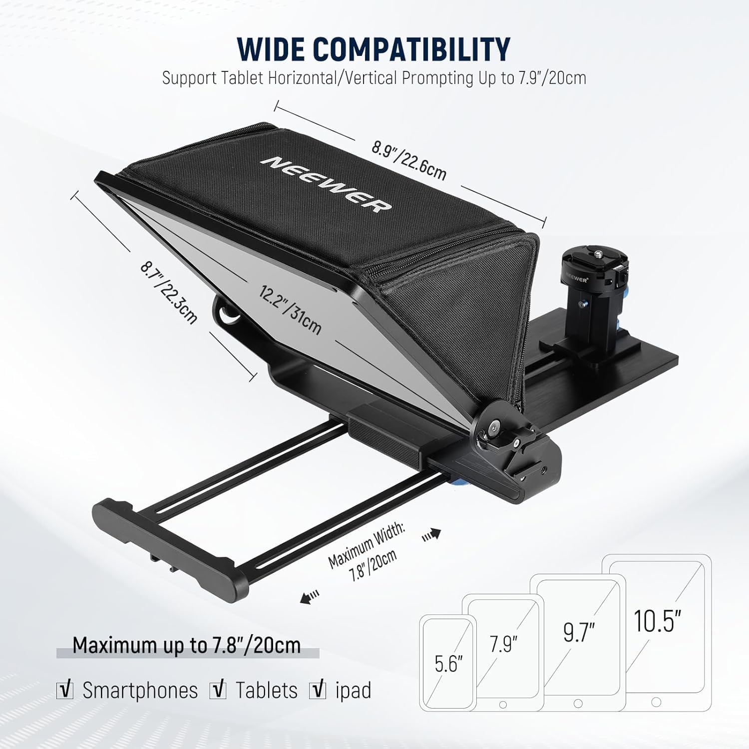 Teleprompter do tabletów iPad  – Camera Cold Shoe recenzja i cena