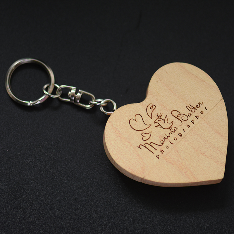 JASTER USB 2.0 drewniane serce – Photography Of Memories recenzja i cena
