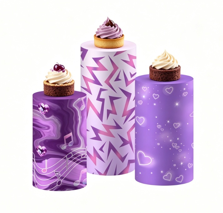 Fioletowe nakładki na cylindry – Backdrop Stand Kit recenzja i cena