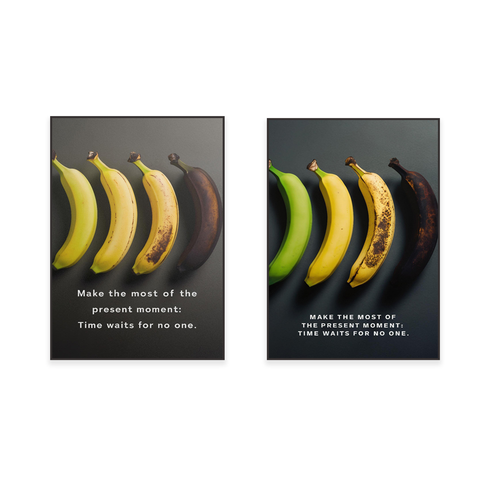 Kolorowe etapy starzenia banan – Photography Quotes Inspirational recenzja i cena