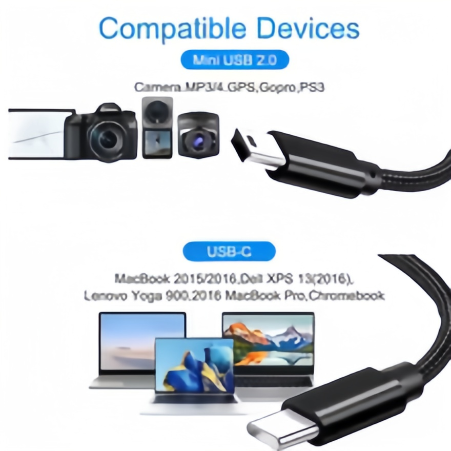 Krótki kabel USB C do Mini USB – Photograph Mp3 recenzja i cena