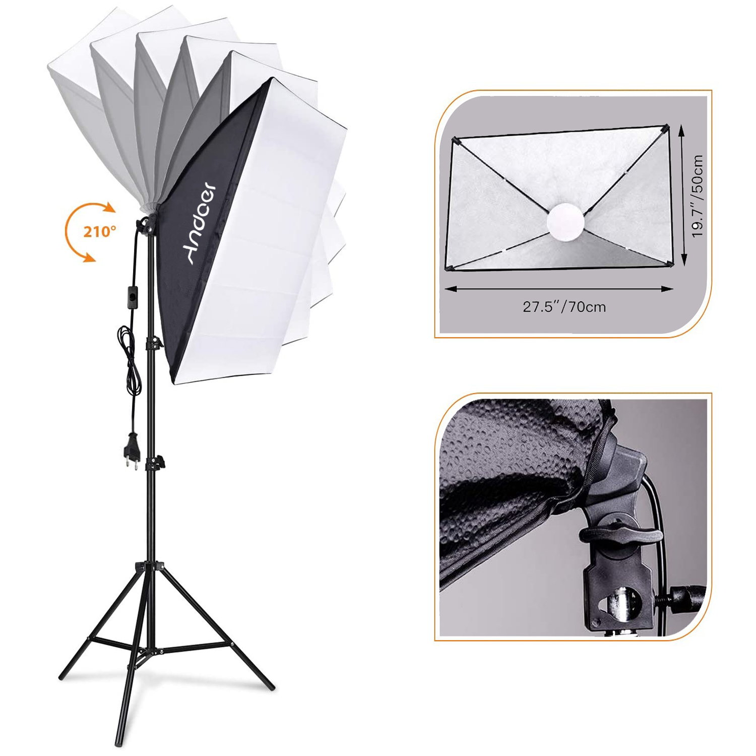 Zestaw oświetlenia Andoer Soft – Photography Treatment recenzja i cena