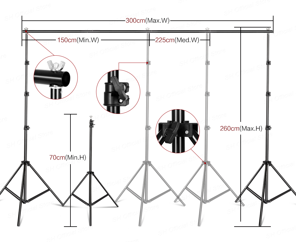 Zestaw oświetleniowy do studia – Backdrop Stand Kit recenzja i cena