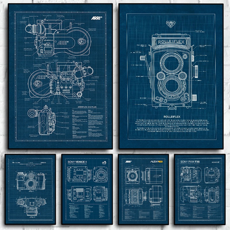 Vintage Leica Camera Blueprint – Photography Landscape recenzja i cena